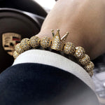 Gold / Silver Handmade Crown Luxury Jewelry Bracelets Allbrand supreme 